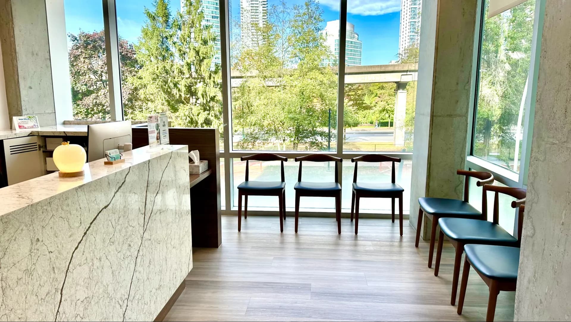Reception and waiting room area